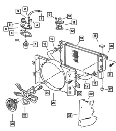 Fan Drive - Mopar (68064765AA)